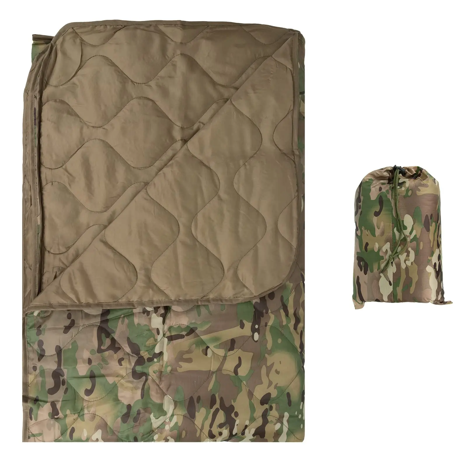 Sac de couchage chaud/Couette de camping ultralégère camouflage -10℃/~20℃Welead Camo Woobie – Image 9