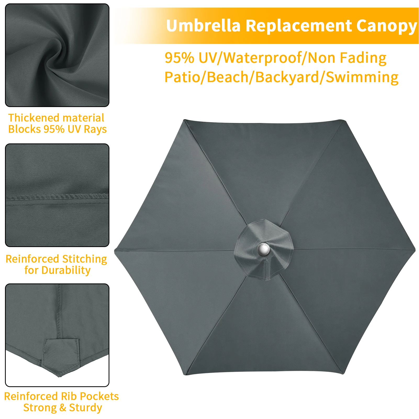 TISSU DE REMPLACEMENT pour Réparation de Parasol – Image 17