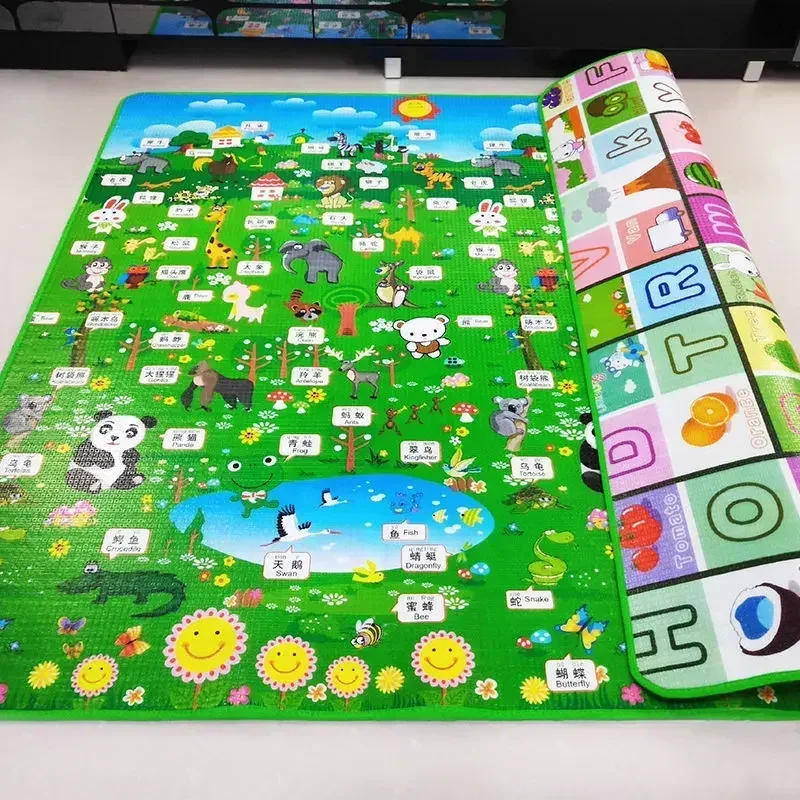 Tapis de jeu/d'activité rampant pour bébé EPE non toxique sécuritaire 5 tailles au choix – Image 18