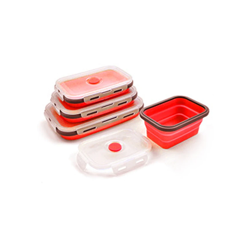 Boîte à déjeuner pliable en silicone, ensemble de 3/4 pièces – Image 11