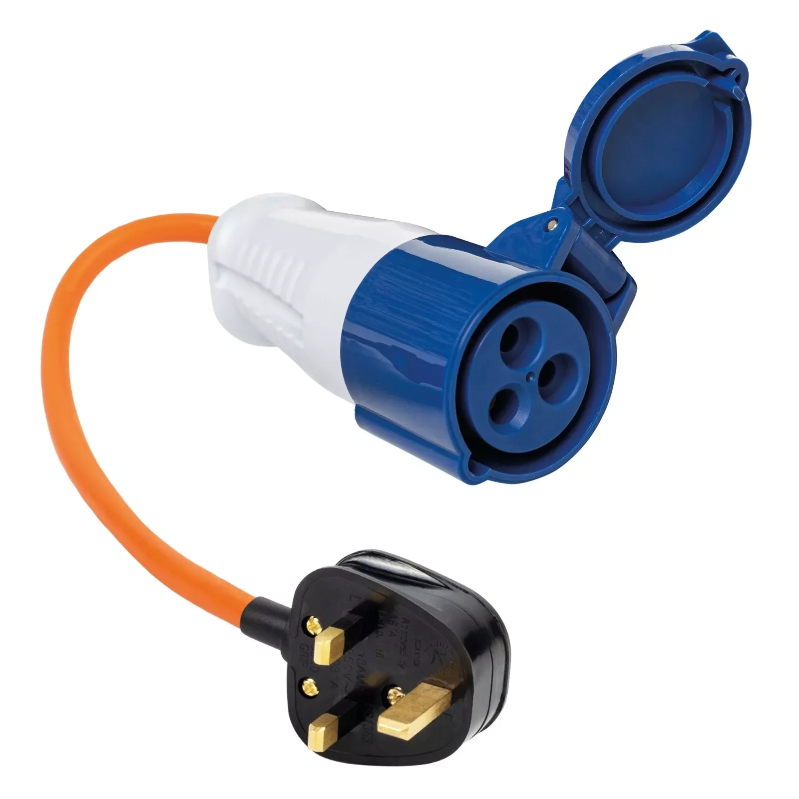 adaptateur prise UE 16A 3 broche 230 V Prise 3 broches domestique pour camping-car, fourgonnette, gare, wagon