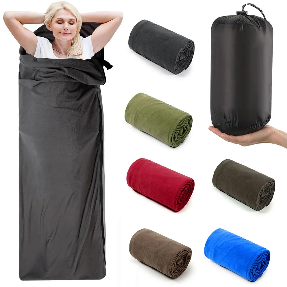 Sac/doublure pour sac de cochage en polaire 20/10°C 1 personne 180x80cm