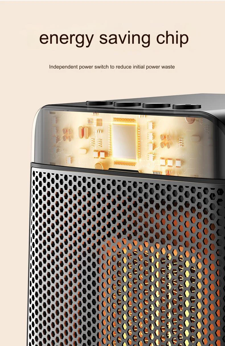 Chauffage électrique Portable de bureau et camping 1000W – Image 18