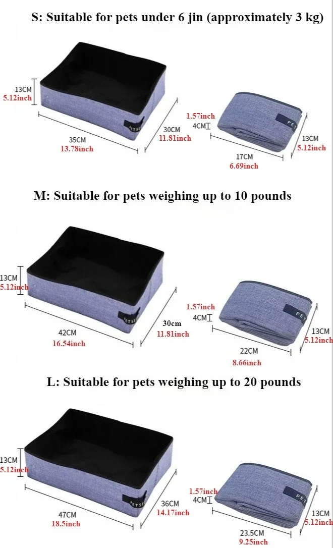 Bac à litière pour chat portable, résistant aux fuites, pliable – Image 9