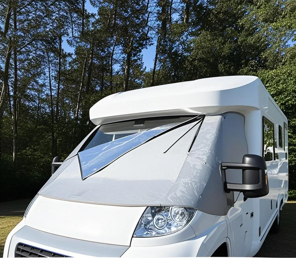 pare-brise Protection solaire Isolation thermique Pare-soleil pour camping-car Fiat Ducato Peugeot Boxer Citroën Relay X250 Caravan