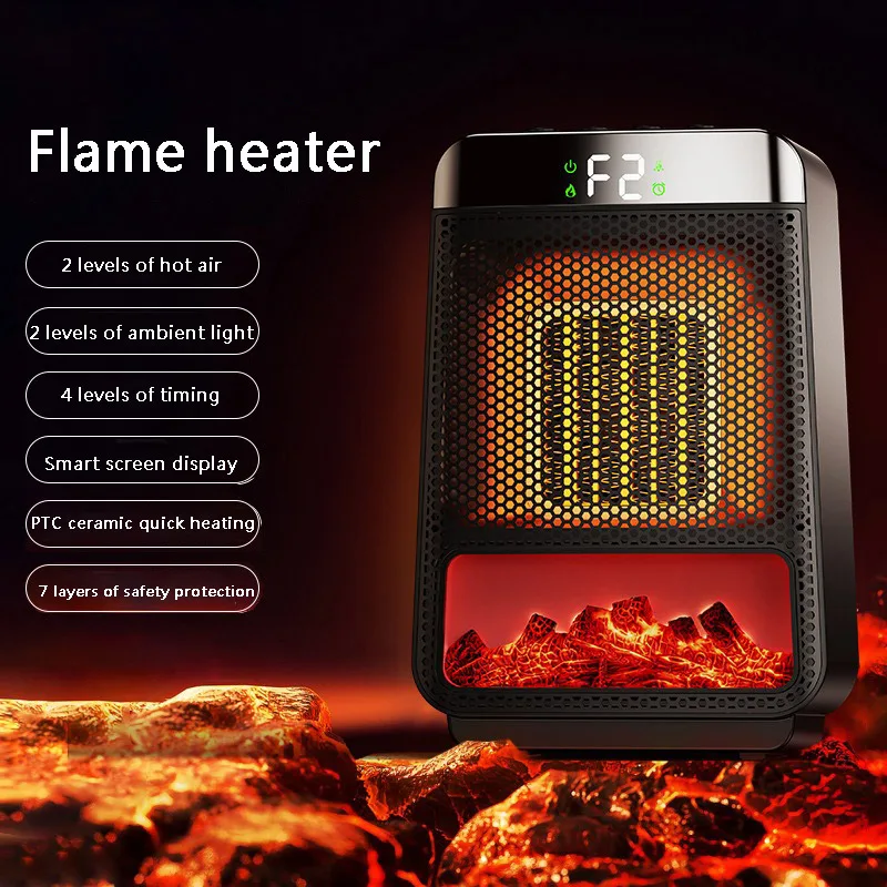 Chauffage électrique Portable de bureau et camping 1000W – Image 6
