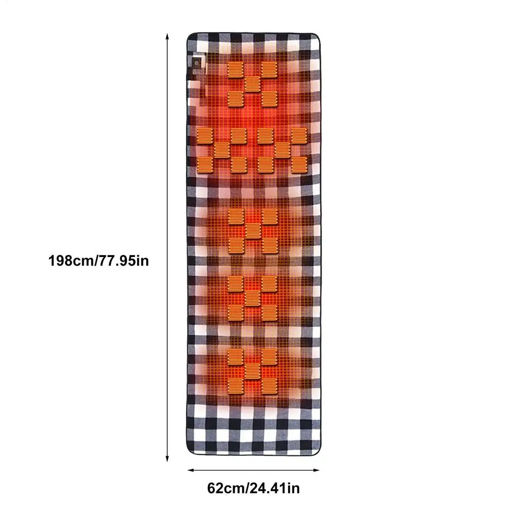 Sac de couchage chauffant USB portable 5 V pour camping en plein air, réglage à 3 vitesses – Image 7