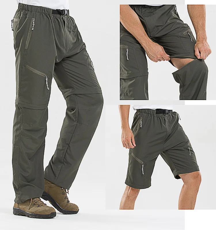 Pantalon/short tactique été h/f séchage rapide imperméable – Image 18