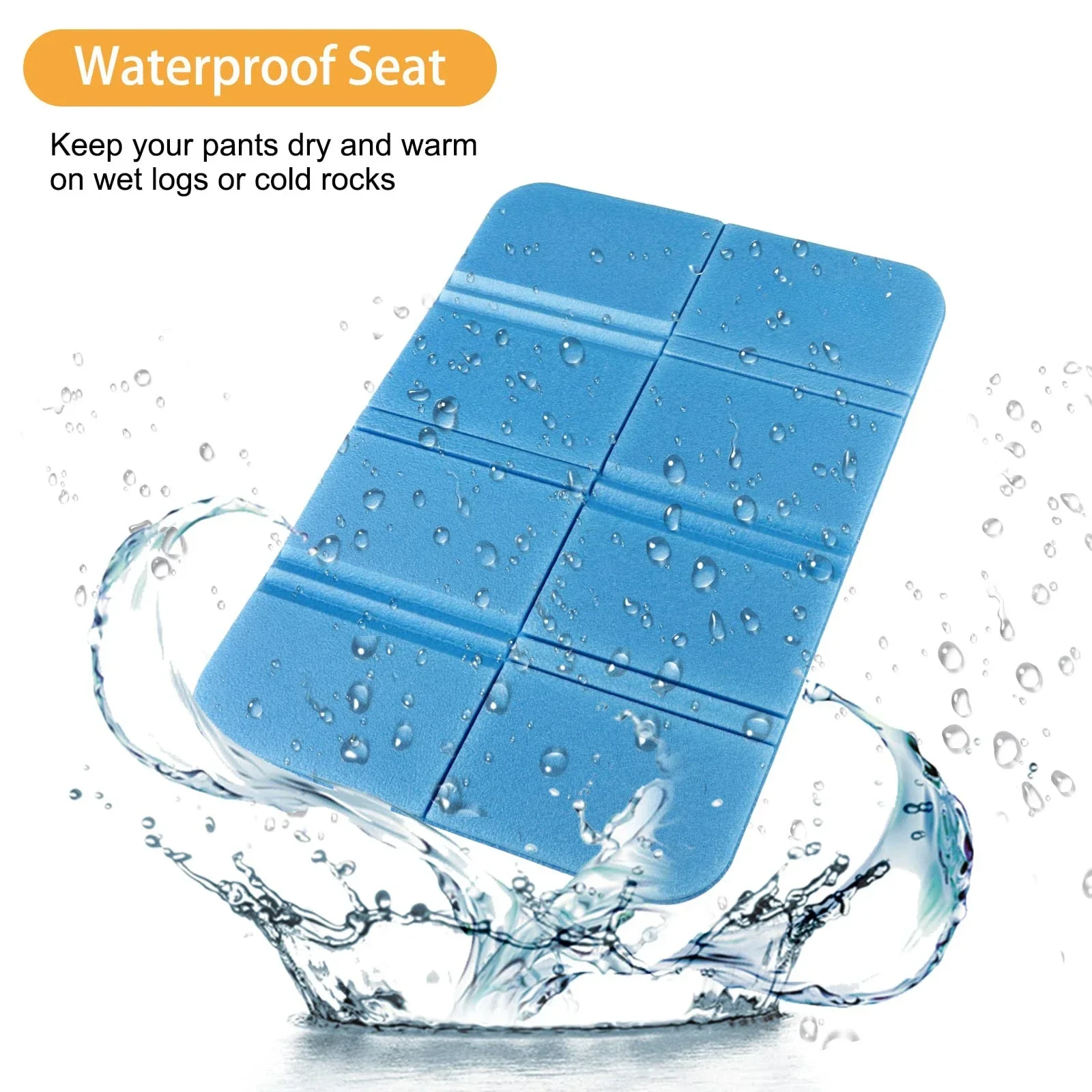Coussin fessier de camping, de plage, de randonnée, pliable, imperméable – Image 6