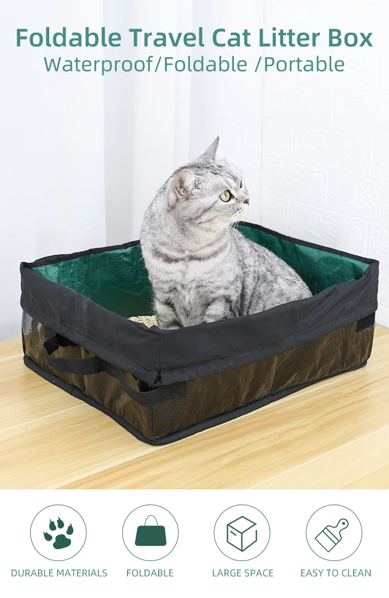 Bac à litière portable réutilisable pour animaux de compagnie – Image 10