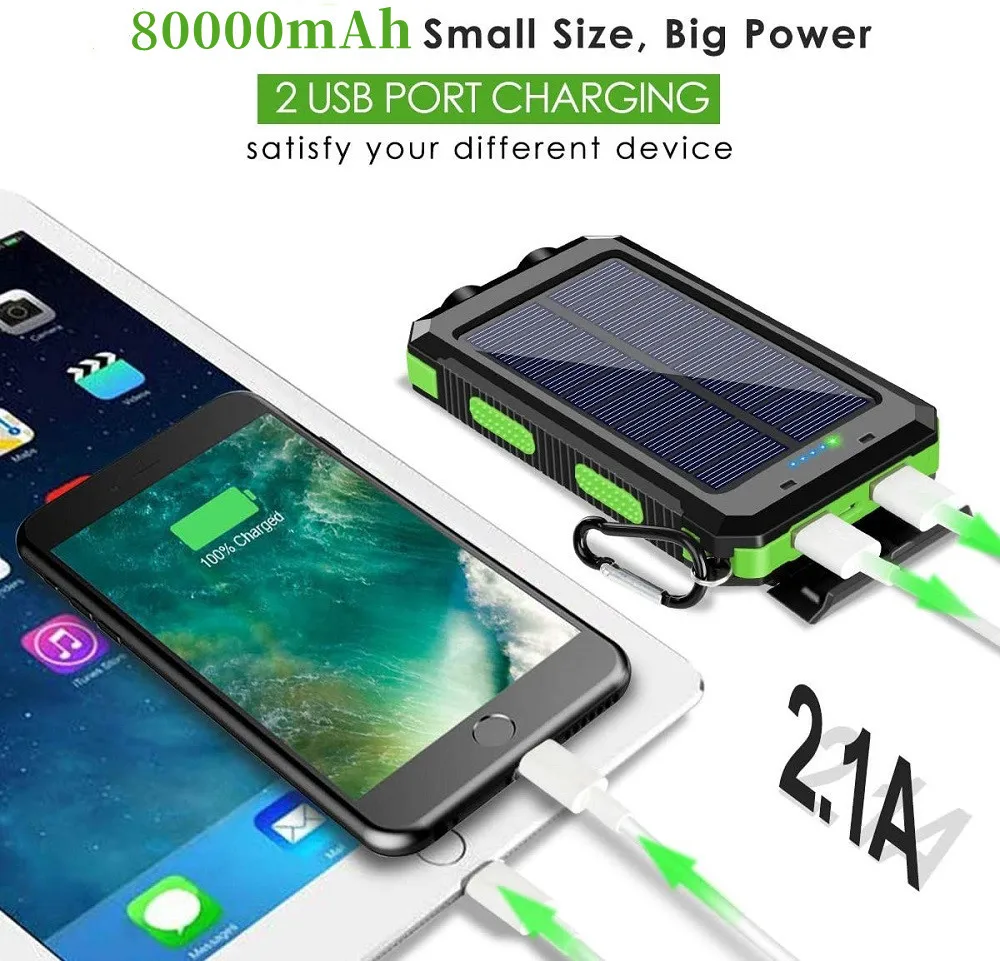 Banque d'énergie solaire 80000mAh – Image 18