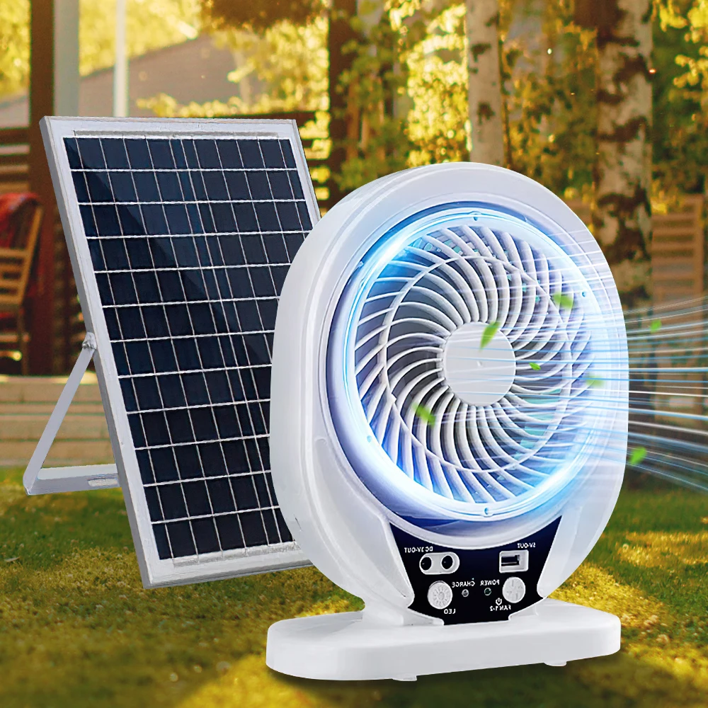 Ventilateur solaire portable aste