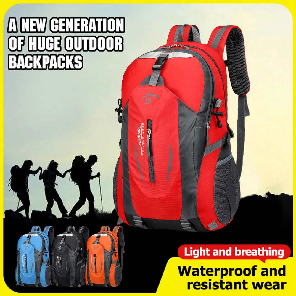 Sac à dos de voyage Sac à dos de randonnée 40L imperméable léger – Image 2