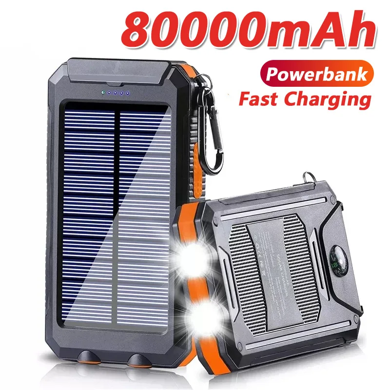 Banque d'énergie solaire 80000mAh
