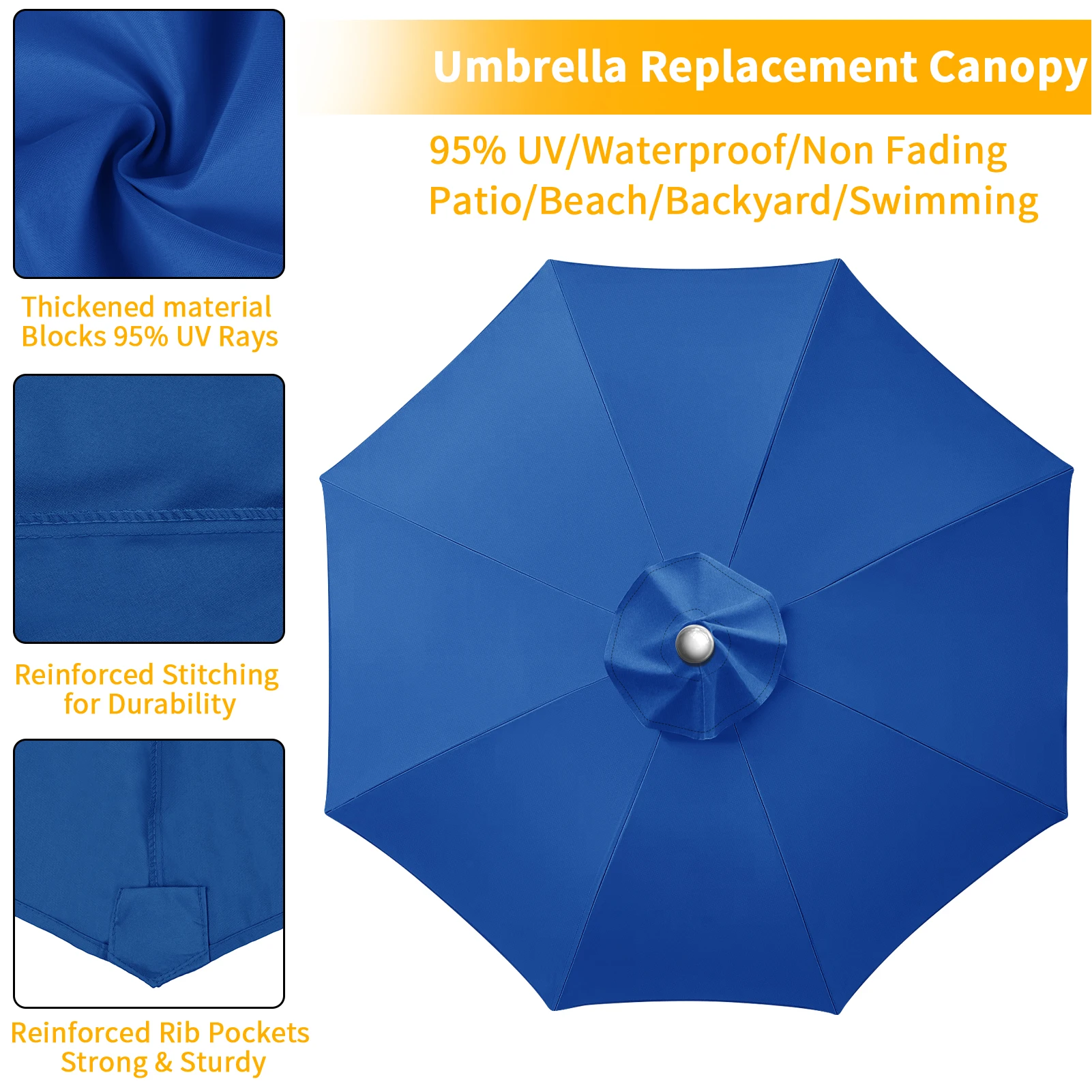 TISSU DE REMPLACEMENT pour Réparation de Parasol – Image 18