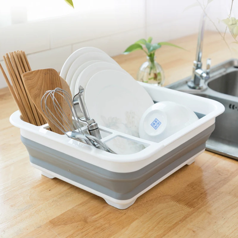 Égouttoir à vaisselle pliable et portable pour cuisine – Image 9