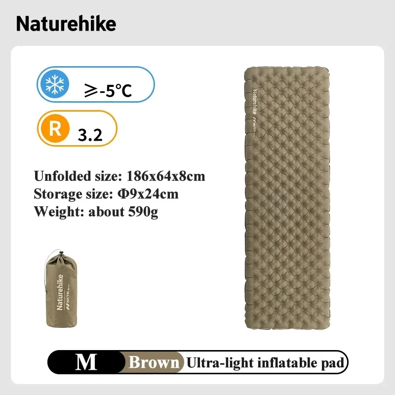 Matelas gonflable de camping couchage pliable ultraléger pour tente Naturehike R 5.8 – Image 16