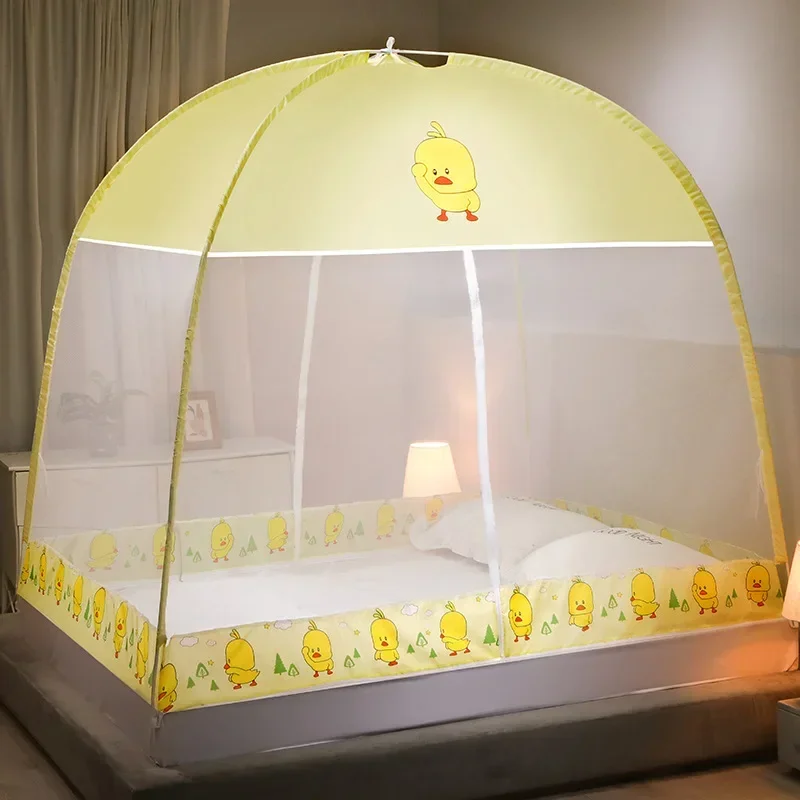 Moustiquaire de lit pliable pour lit double, respirante, anti-moustiques, pour la maison, les voyages et le camping – Image 12
