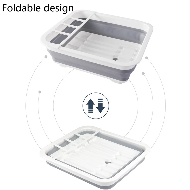 Égouttoir à vaisselle pliable et portable pour cuisine – Image 4