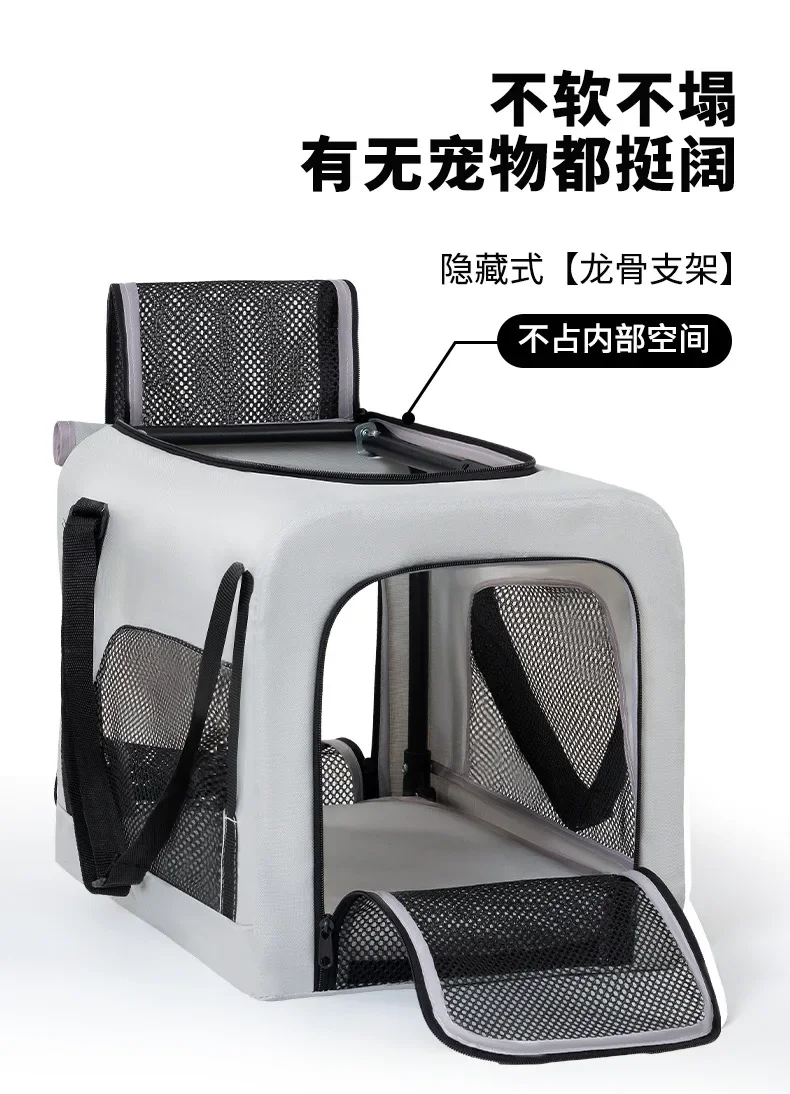 Foldable Pet Stroller for Cats Dogs, Lightweight Travel Cat Stroller, Outdoor Pushchair for Puppies, One-Hand Folding – Image 19