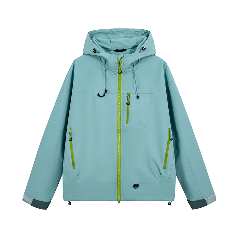 Veste à capuche de randonnée unisexe imperméable, coupe-vent d'automne – Image 13