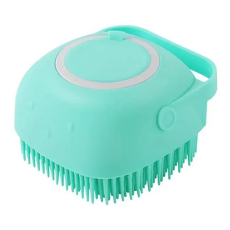 Brosse de bain en silicone pour chat/chien, brosse douce à remplissage – Image 7