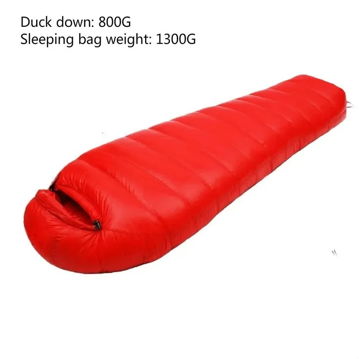 Sac de couchage ultra léger en duvet d'hiver et d'automne 400 g, 1 200 g 0 à -10 – Image 25