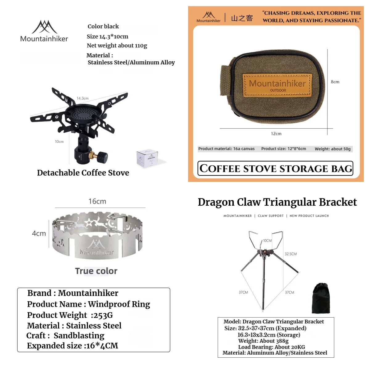 réfaud à gaz Mini brûleur haute puissance 3300 W pour cartouche MOUNTAINHIKER – Image 10