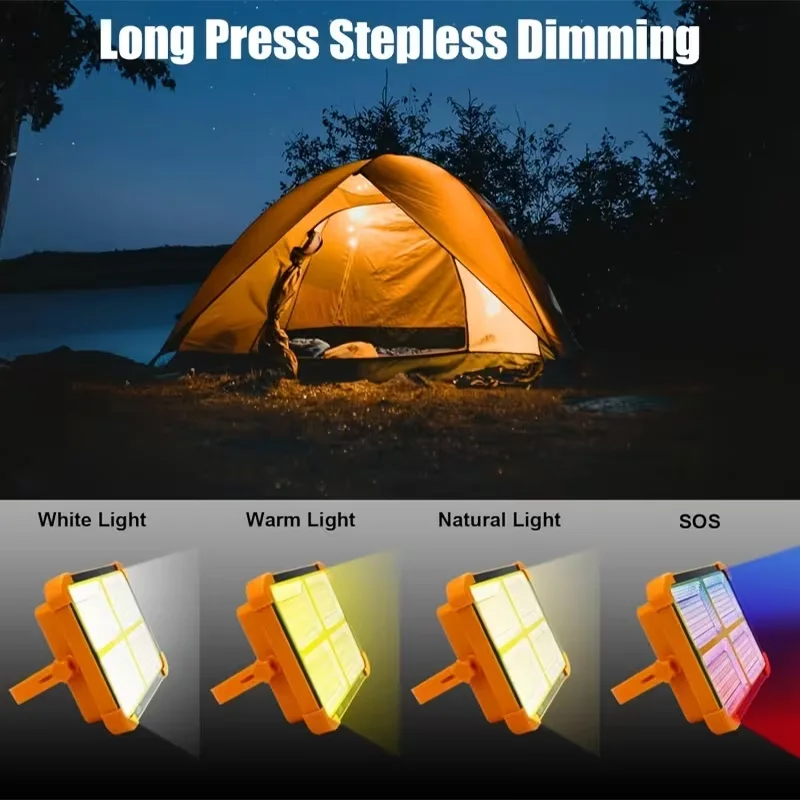 Lampe de camping solaire portable avec support – Image 2