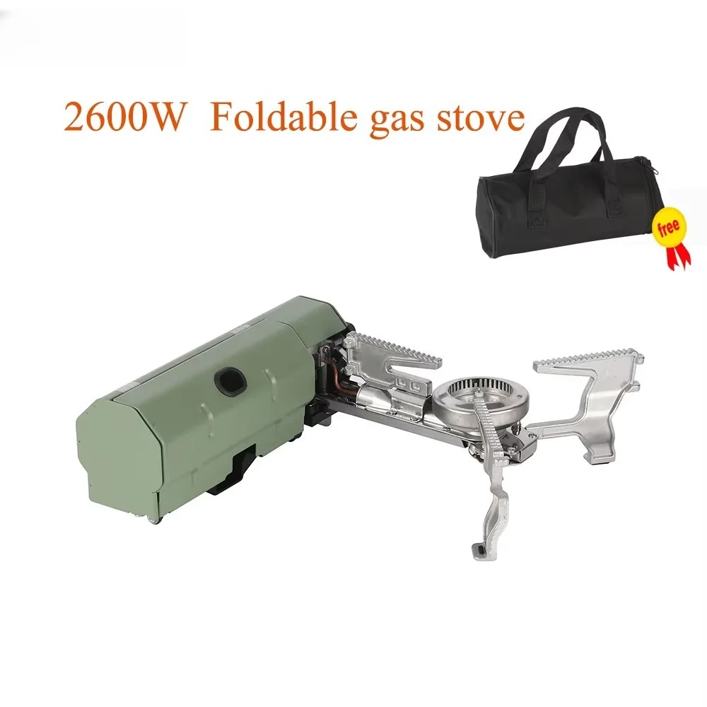 Réchaud à gaz pliante 2600 W plein air cartouche protegé dans coffré
