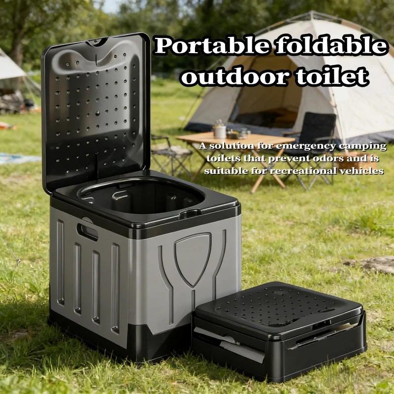 Accessoires camping pliable toilette d'urgence robuste et léger