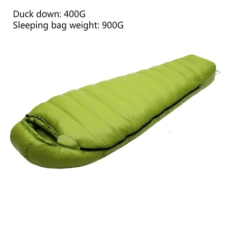Sac de couchage ultra léger en duvet d'hiver et d'automne 400 g, 1 200 g 0 à -10 – Image 6