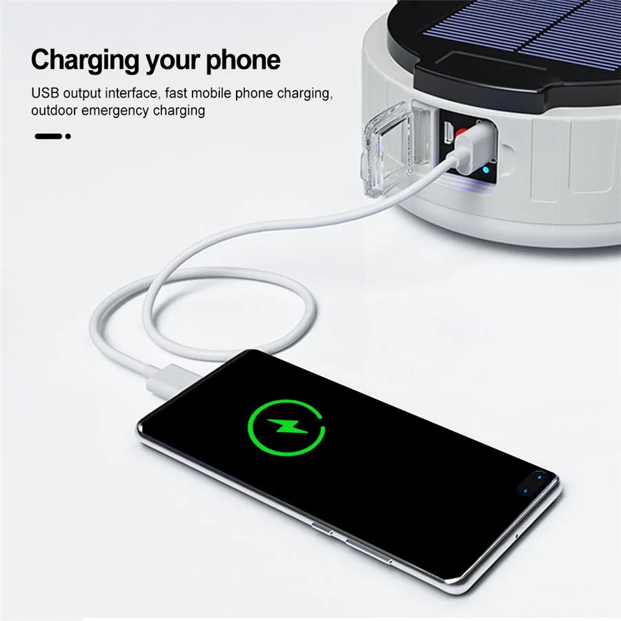Lampes solaires d'extérieur portables à LED, 3 modes, rechargeables – Image 4