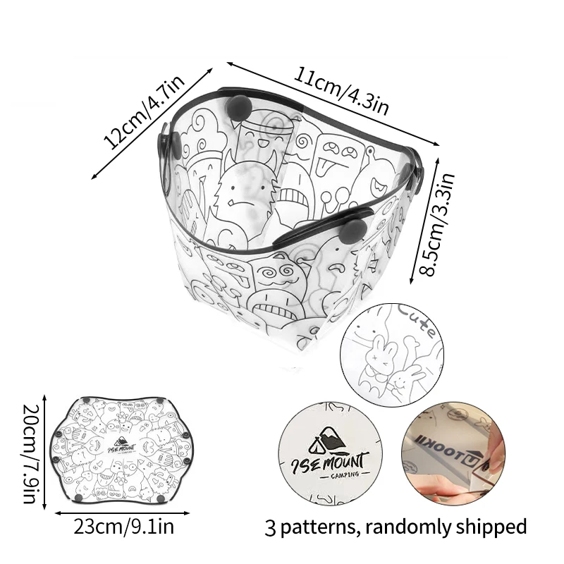 Ensemble de vaisselle de voyage pliable et léger Réutilisable – Image 13