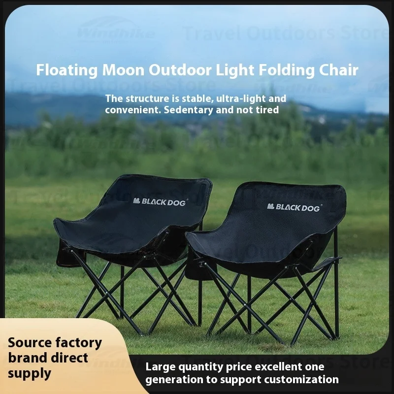 Chaise pliante de camping ultralégère en tissu Oxford différente taille et largeur Naturehike BLACKDOG 600D – Image 2