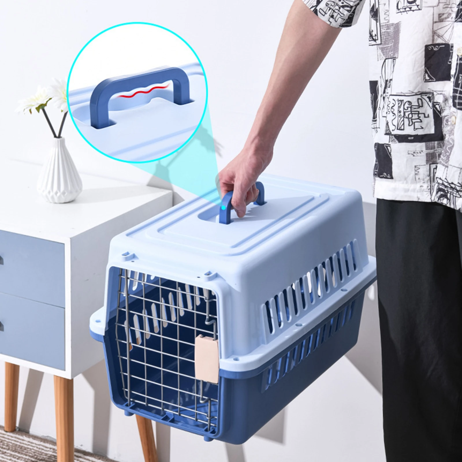 Caisse de voyage portable pour animaux de compagnie petit chien ou chat – Image 4