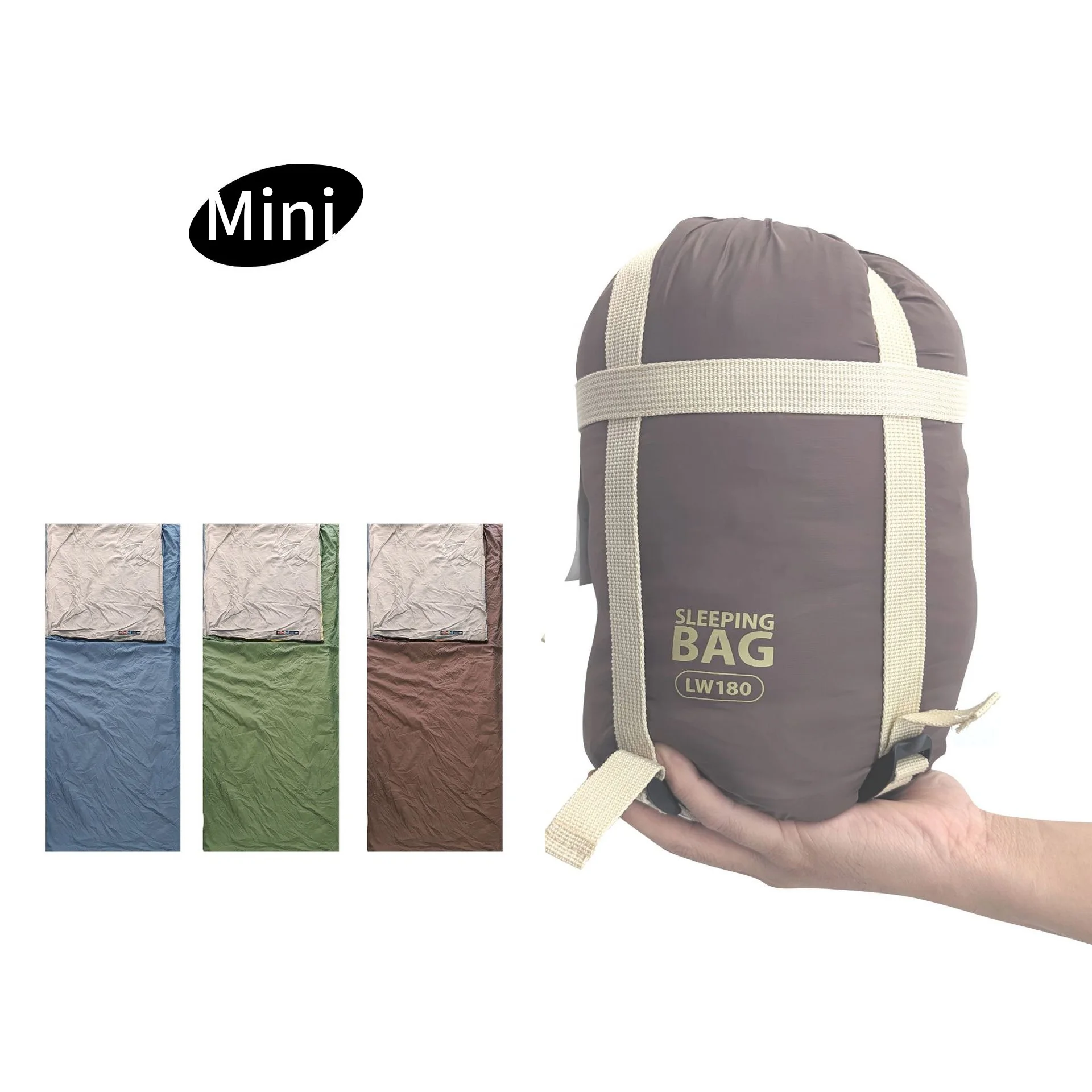 Sac de couchage en coton ou doublure en hiver, sac de transport facile 4 saison adaptatif 180 cm 205 cm