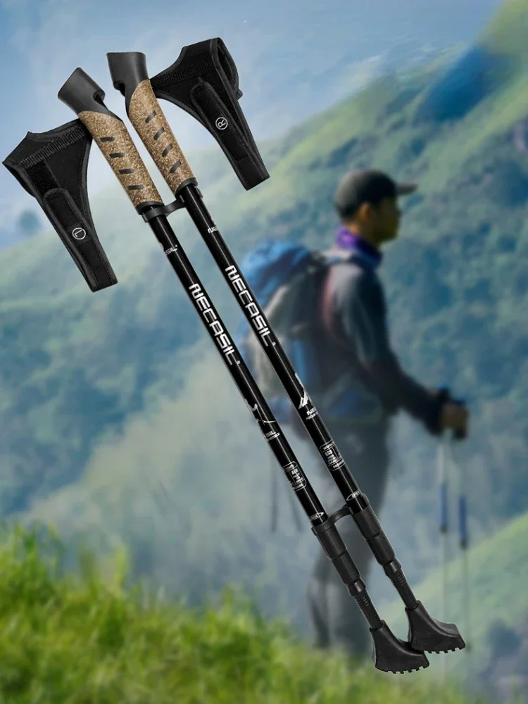 2 pièces bâtons de marche nordiques Trek pôle télescopique – Image 6