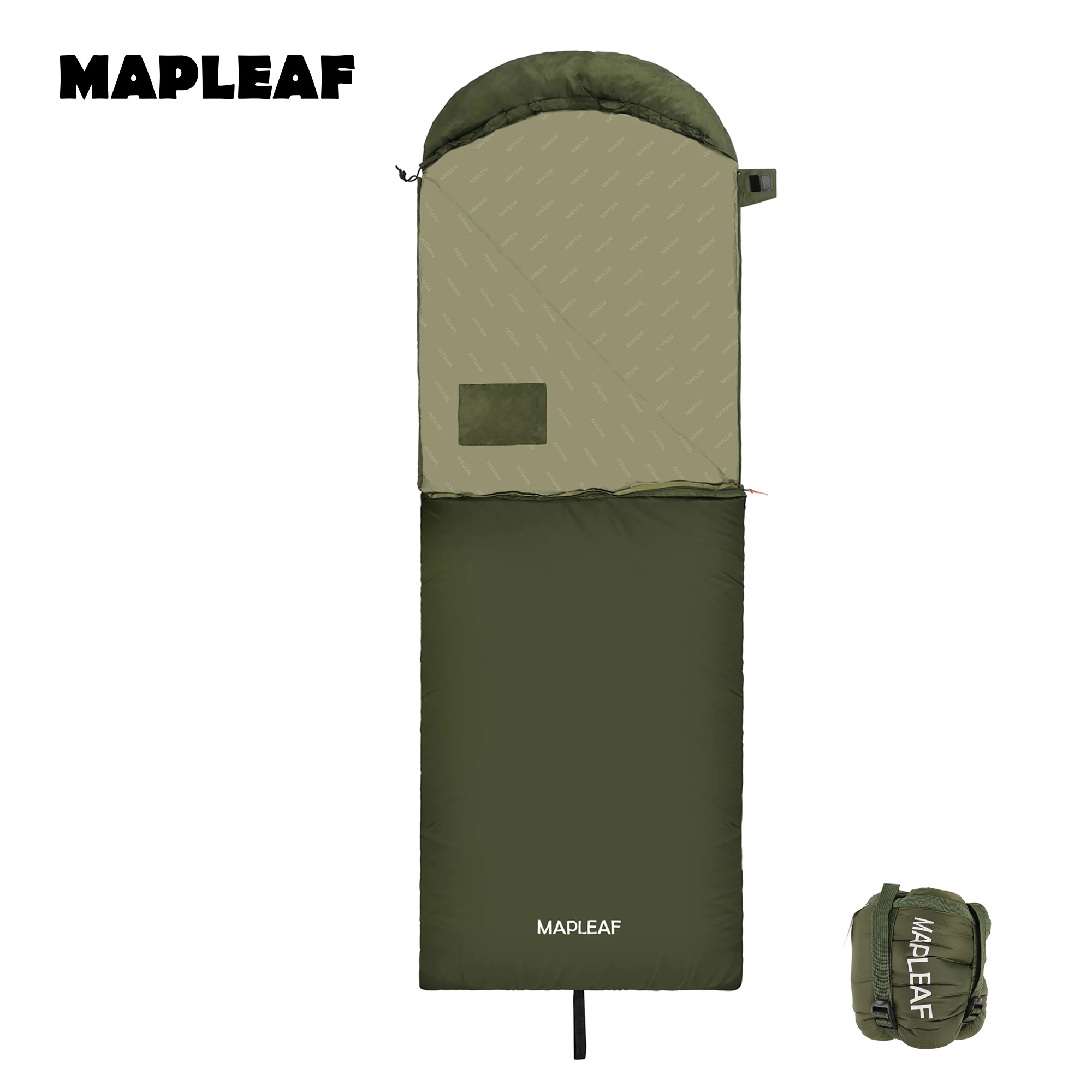 Sac de couchage enveloppe imperméable léger en feuille d'érable 15/5°C 3 saison – Image 7
