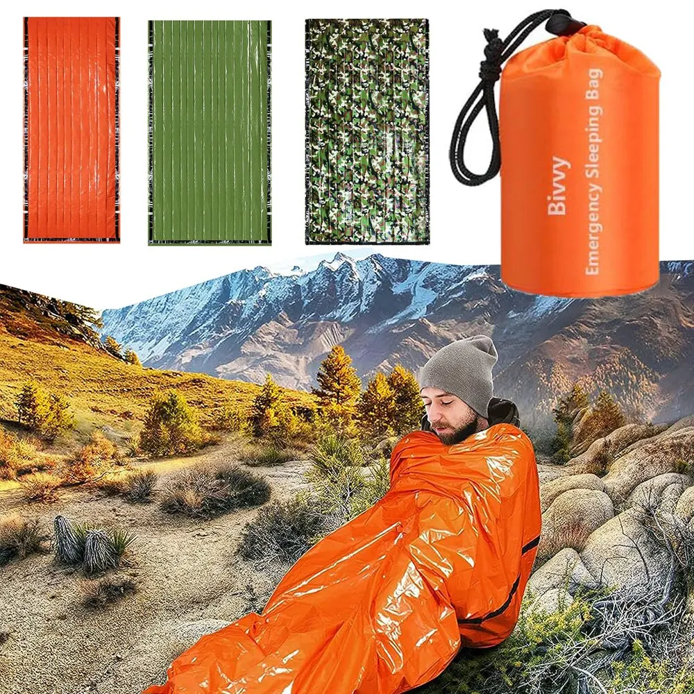 Sac de couchage d'urgence ultra imperméable
