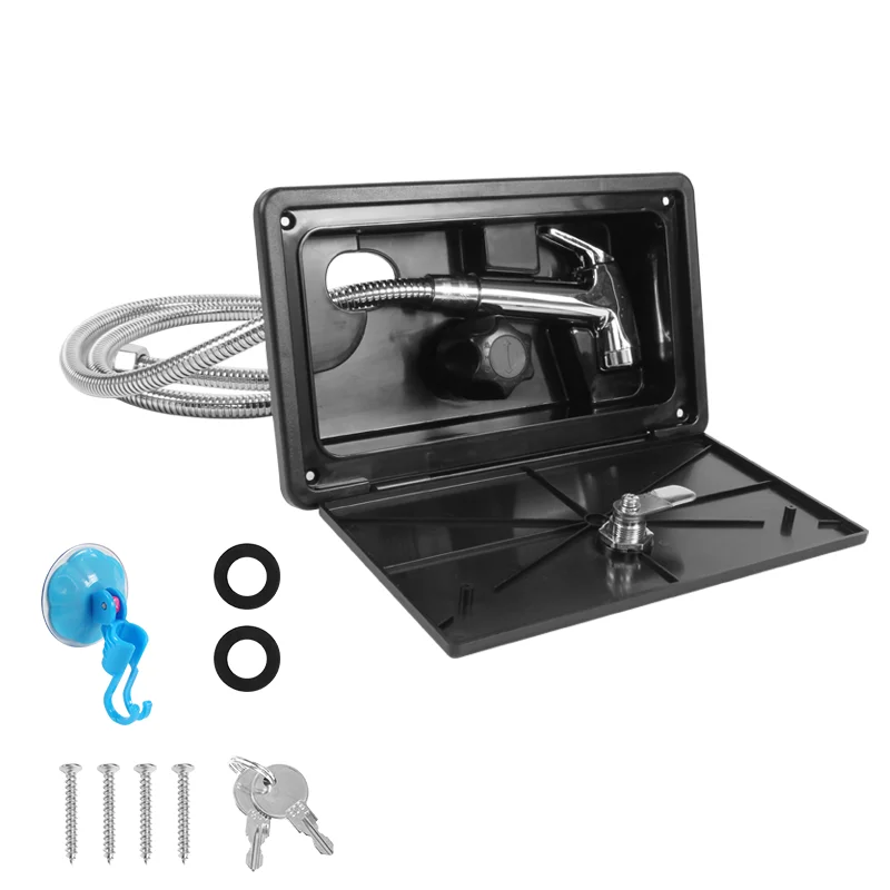 Boîte de douche extérieure Kit avec serrure – Image 8