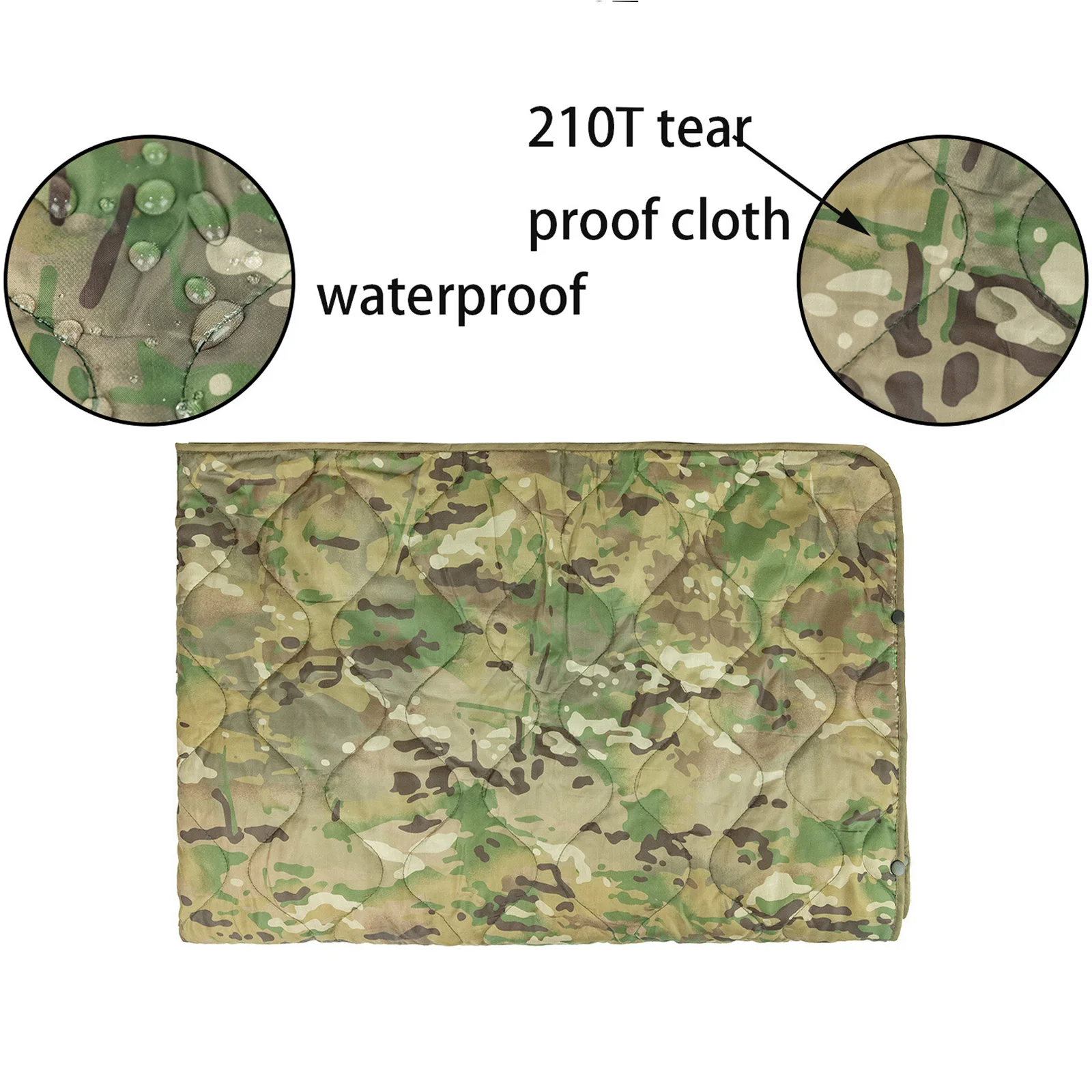 Sac de couchage chaud/Couette de camping ultralégère camouflage -10℃/~20℃Welead Camo Woobie – Image 3