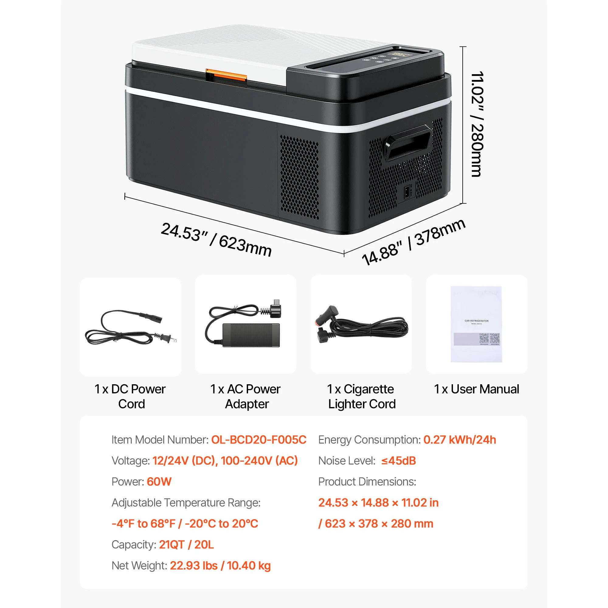 glacière éléctirque 15-55L Compresseur électrique 12V/24V DC 110-240V AC Succebuy – Image 12