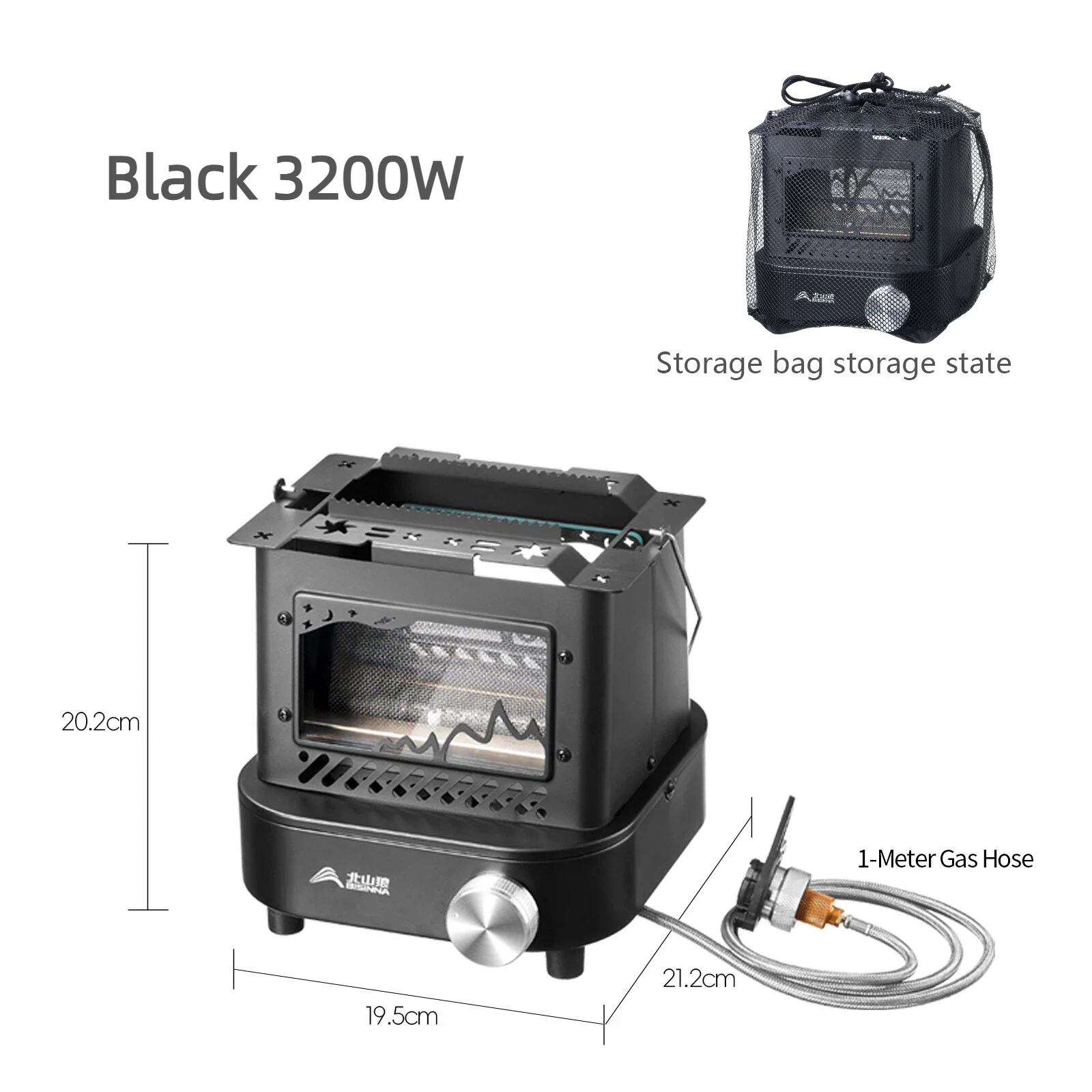 Réchaud/Cuisinière/Chauffage à gaz rétro légère plein air BISINNA – Image 7