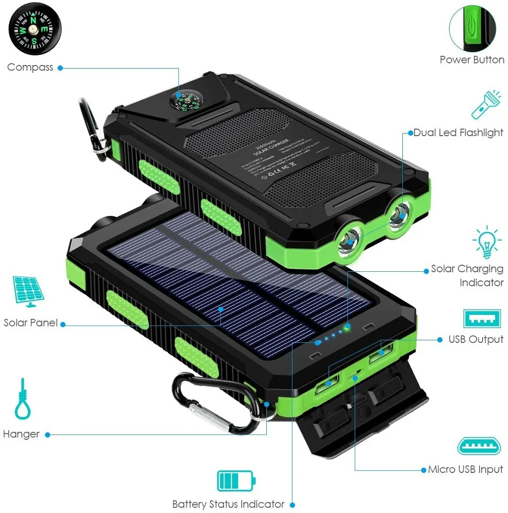 Banque d'énergie solaire 80000mAh – Image 16