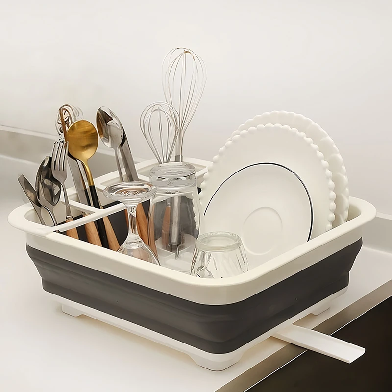 Égouttoir à vaisselle pliable et portable pour cuisine