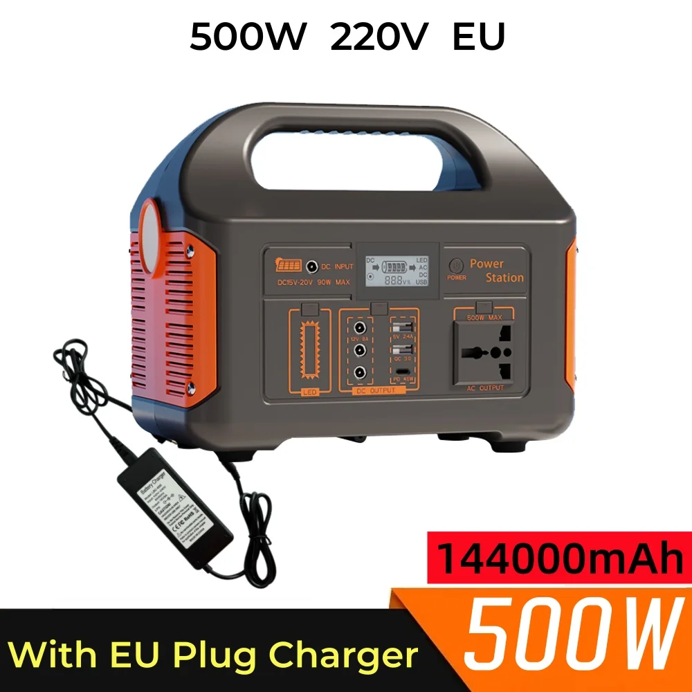 Générateur de centrale solaire portable r 300 W 500 W 110 V 220 V LED B Camping en plein air jsdsola – Image 13