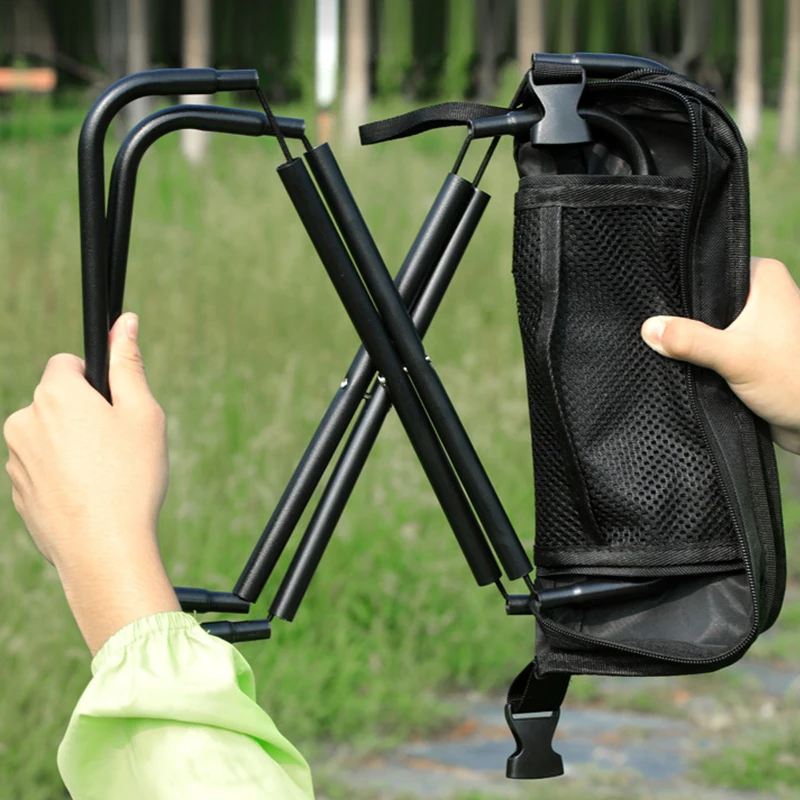 Tabouret ultra-léger ultra compact, pliant pêche camping plein air – Image 4