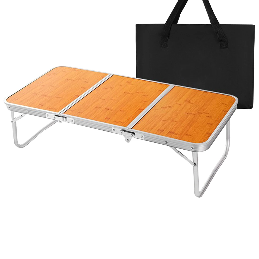 Table basse pliante 3 plis en aluminium légères Table utra-compact – Image 2