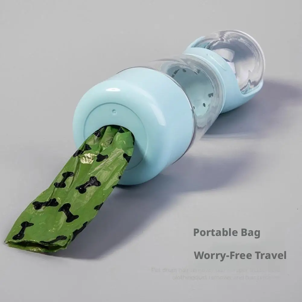 Bouteille d'eau portable 3-en-1 distributeur d'eau, de nourriture et sac a crotte – Image 6